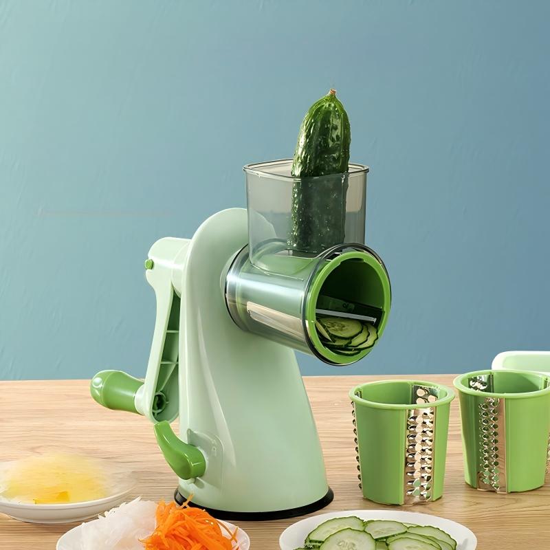 Hand-Crank Curly Slicer — model SM730401936597, BPA-free kitchen gadgets by YAZHEN