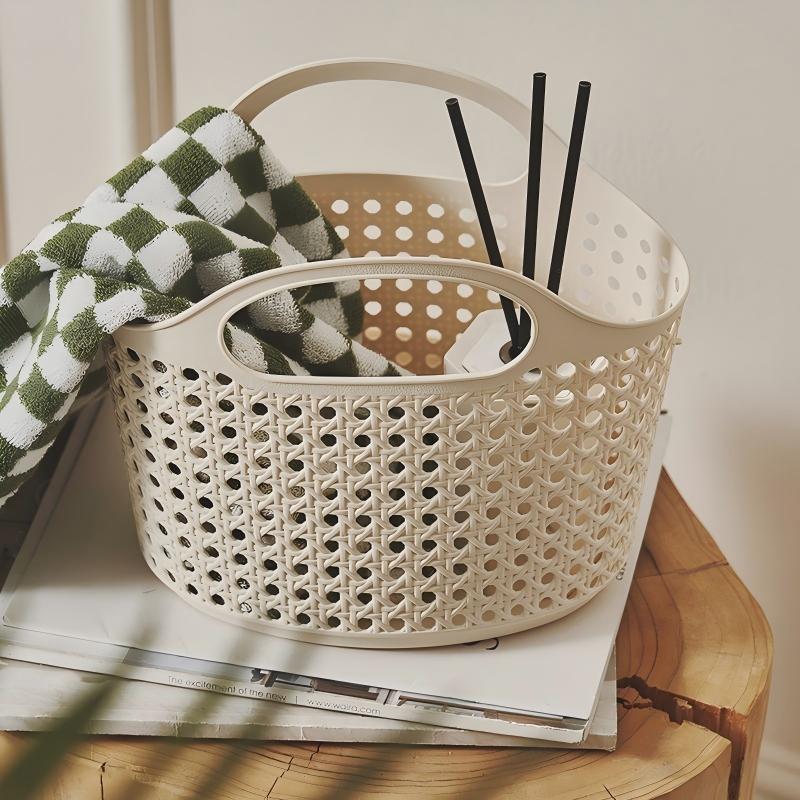 Round Storage Basket — model WF724764401070, BPA-free storage & organizers by YAZHEN