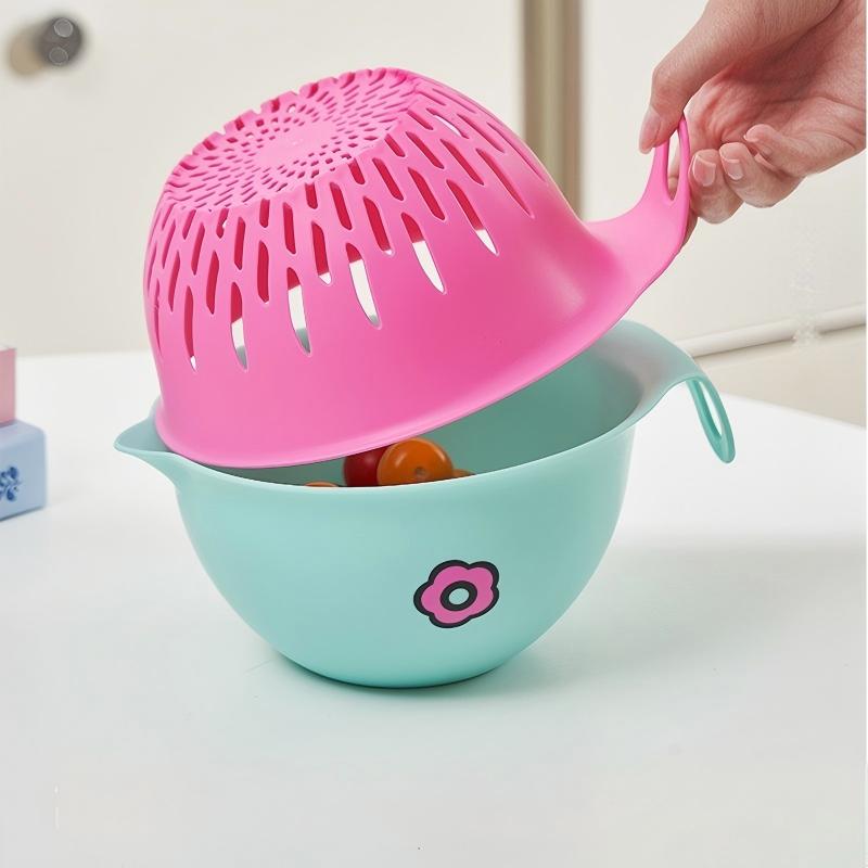 Double-Layer Drain Basket (23.5×18.4×11 cm)