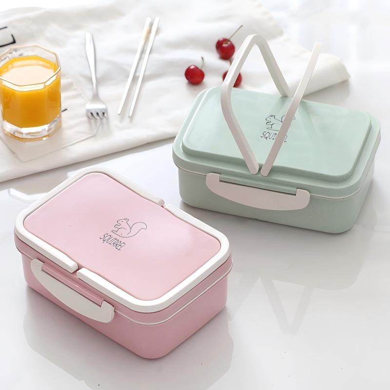 Divided Bento Box (19×13×6.5 cm) — model YM639159180353, BPA-free food storage & preservation by YAZHEN