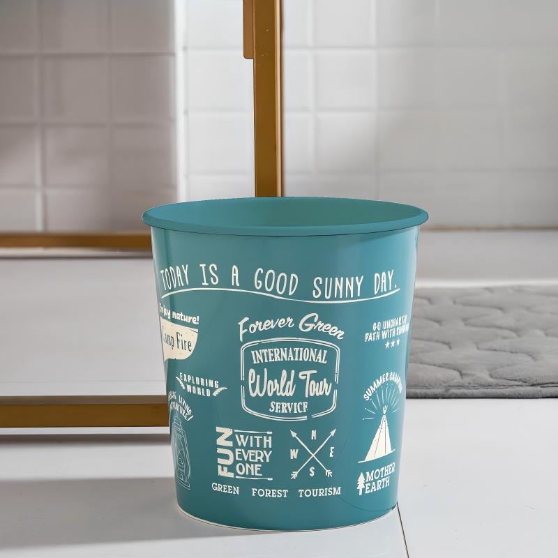 Decorative Open-Top Waste Basket — model YM639384401617, BPA-free laundry & cleaning by YAZHEN