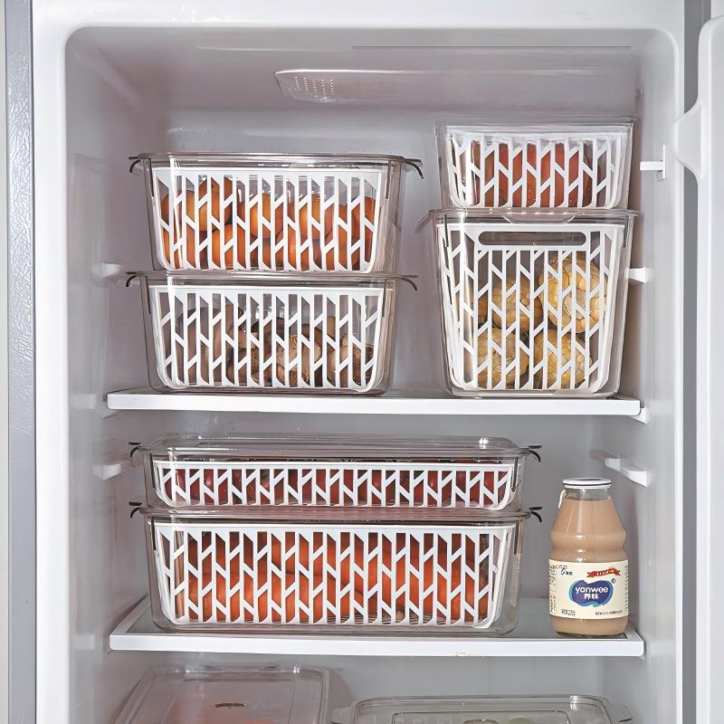 Fridge Drain Storage Box — model YM641424943491, BPA-free food storage & preservation by YAZHEN
