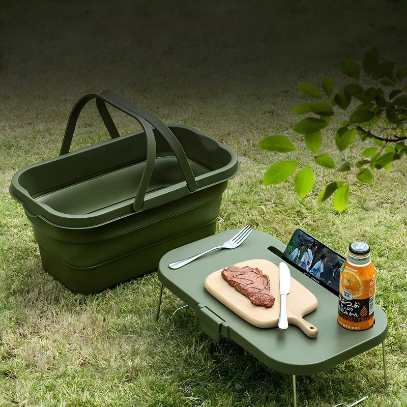 Foldable Picnic Basket — model YM856135897784, BPA-free storage & organizers by YAZHEN
