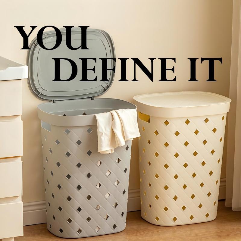 Eco Wheat Straw Laundry Hamper — model YM948887147865, BPA-free laundry & cleaning by YAZHEN